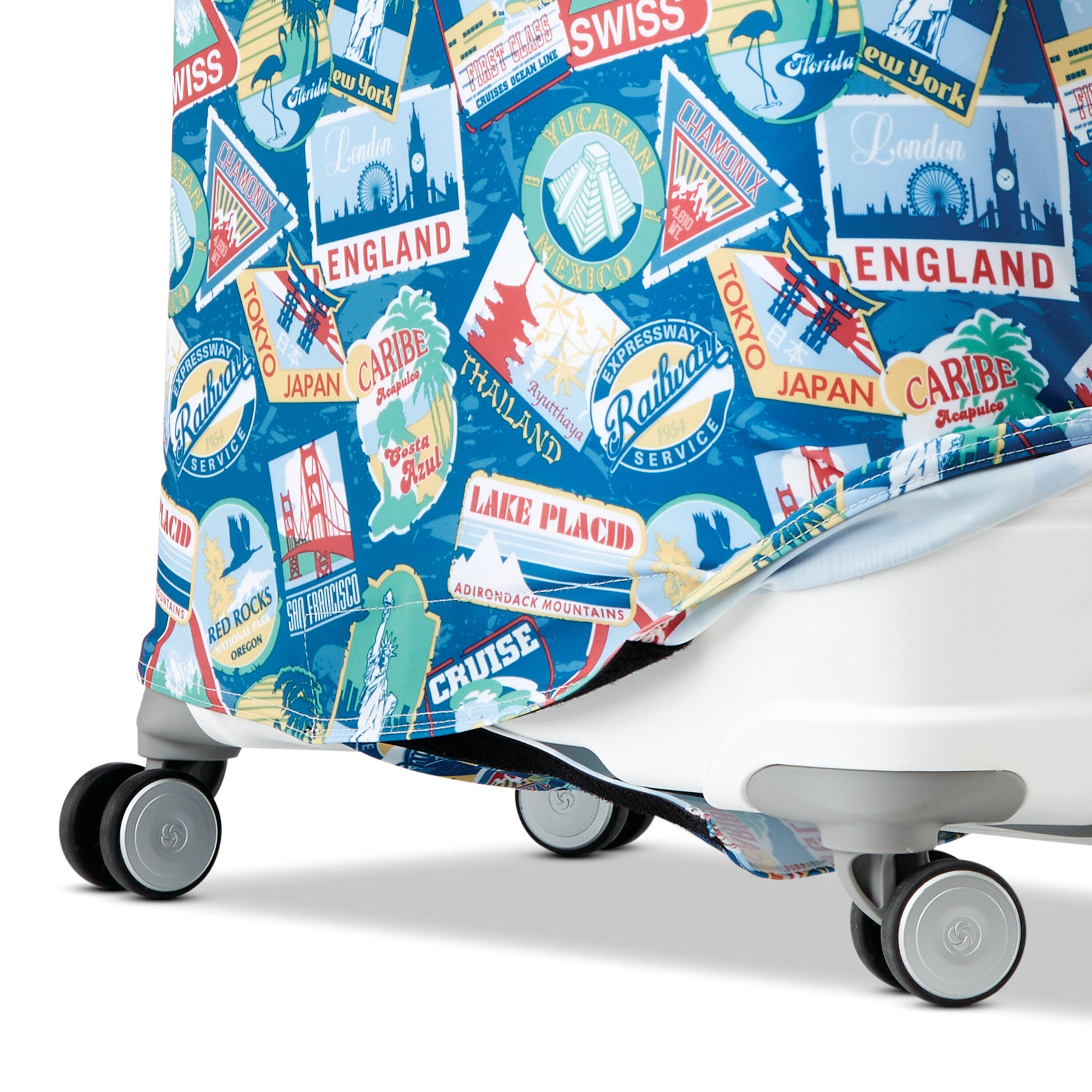 Samsonite printed sale luggage cover
