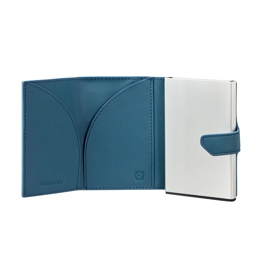 Samsonite Alu Fit X Proxis Portefeuille Coulissant in the color Bleu P&eacute;trol. image number 1