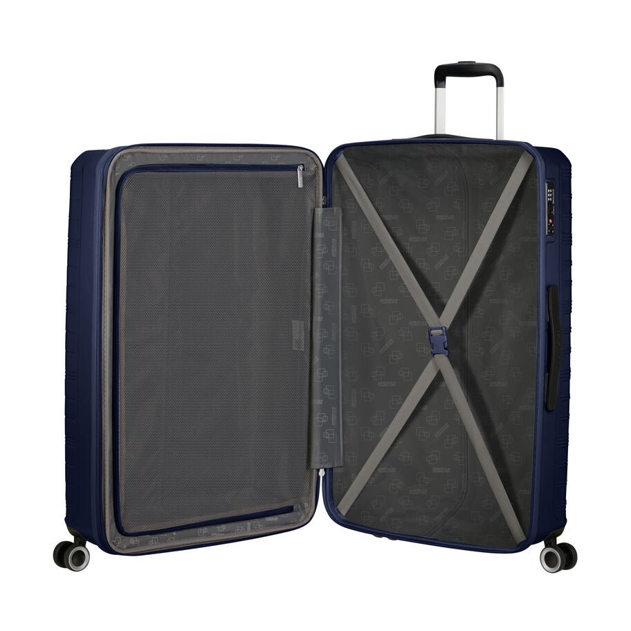 American Tourister Surftime Spinner Large in the color Metallic Blue. image number 1