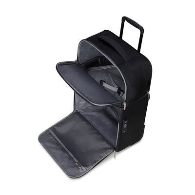 American Tourister SummerRide Expandable Upright Underseater in the color Black.