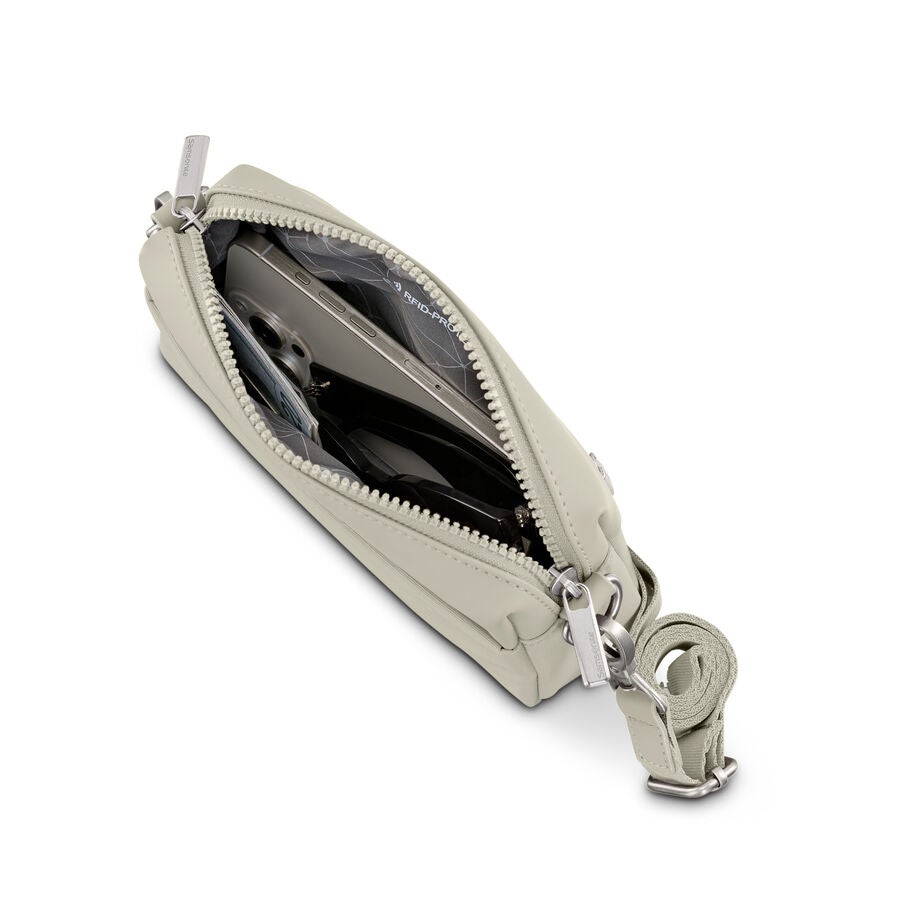 Samsonite Companion Bags RFID Crossbody in the color Limestone Grey. image number 1
