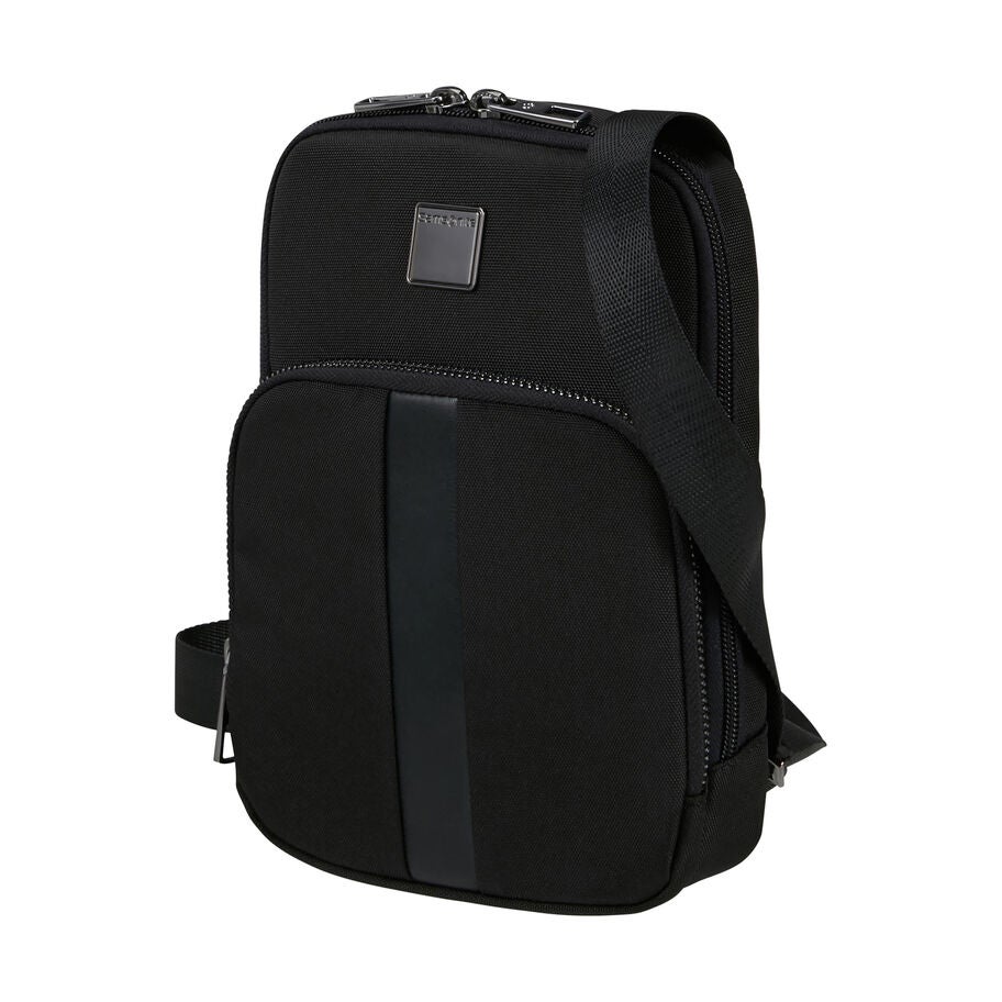Samsonite SackSquare Crossbody Small in the color Black. image number 0