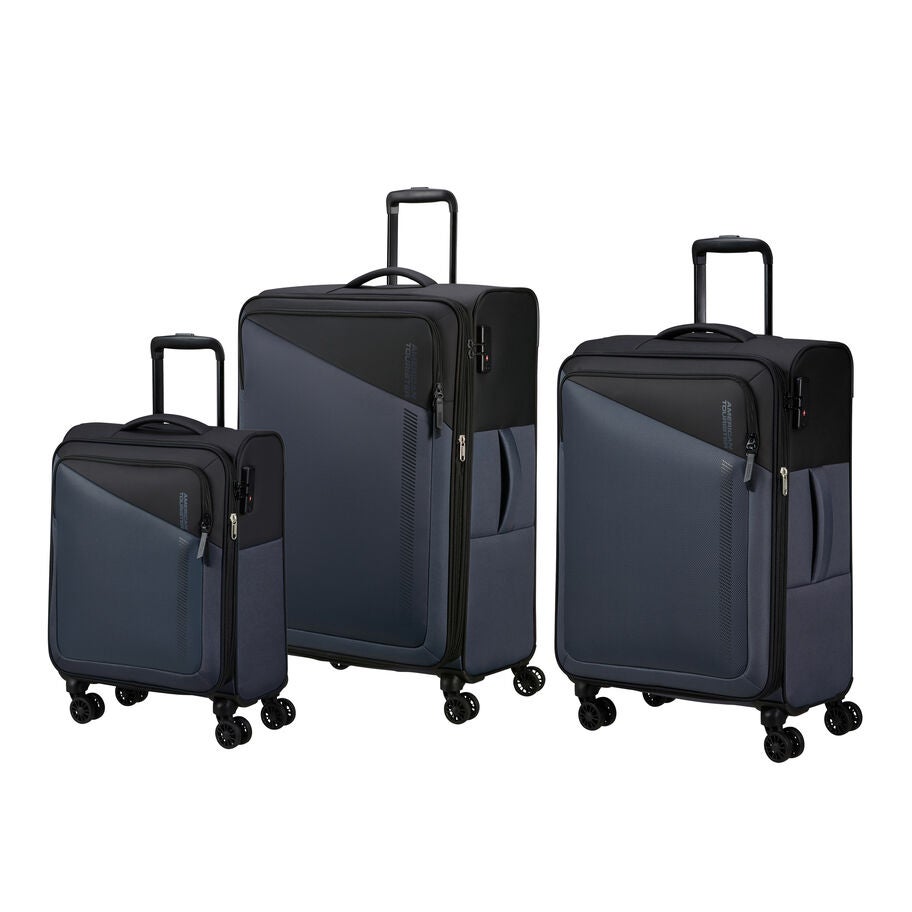 American Tourister Daring Dash 3 Piece Set in the color Black/Grey. image number 0