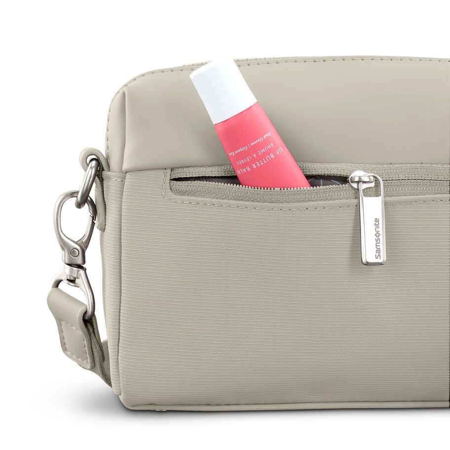 Samsonite Companion Bags RFID Crossbody in the color Limestone Grey. image number 2