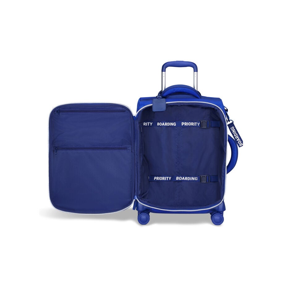 Lipault Plume Cabin Spinner - Layover in Mykonos in the color Magnetic Blue. image number 2