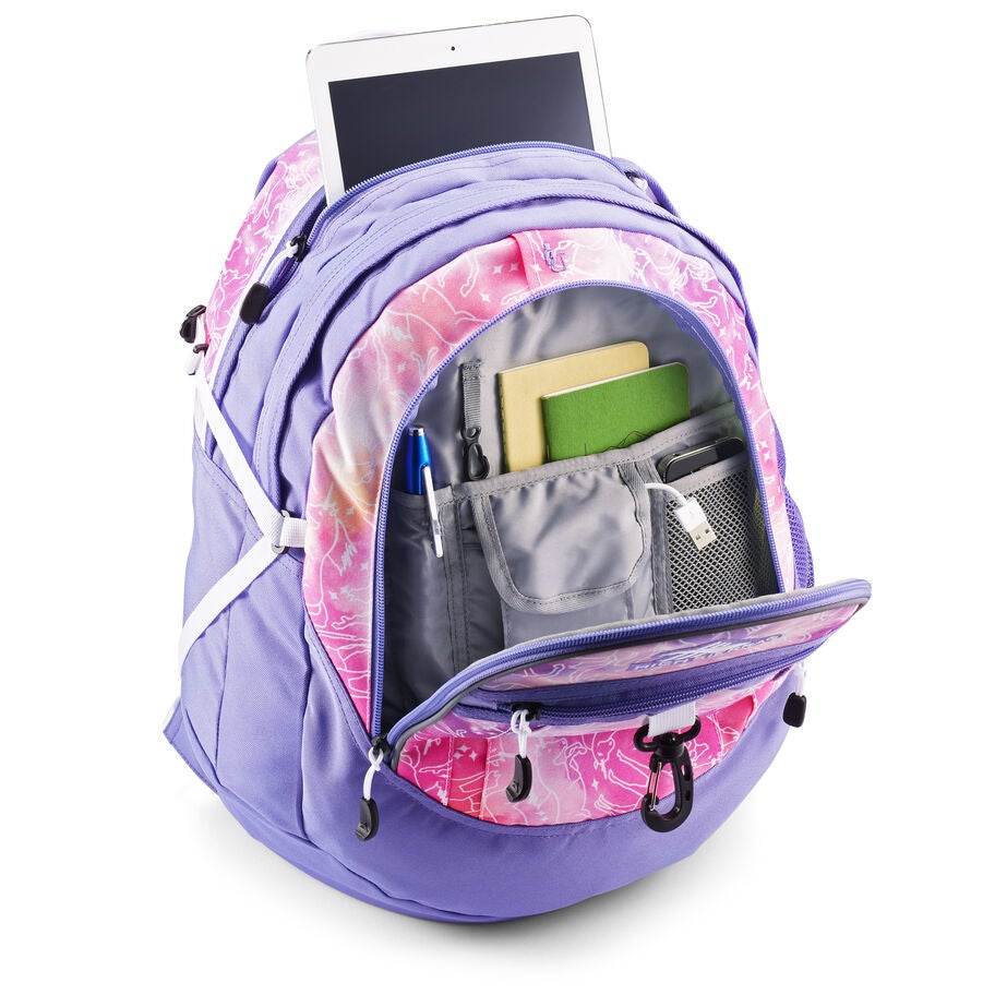 High Sierra Fatboy Fatboy Backpack in the color Unicorn Clouds/Lavender/White. image number 1