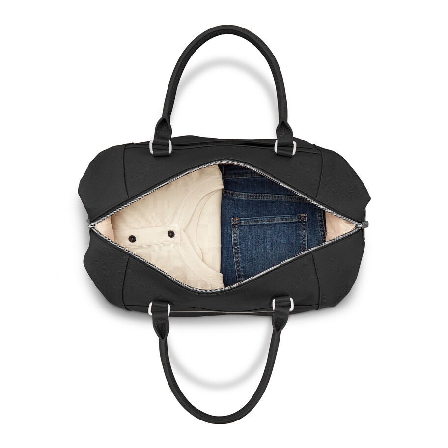 Samsonite Classic Leather Sac de sport week-end in the color Noir. image number 1