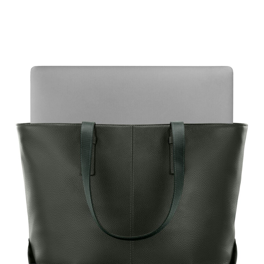 Samsonite Mobile Solution 2 Leather Business Tote in the color Olive. image number 2