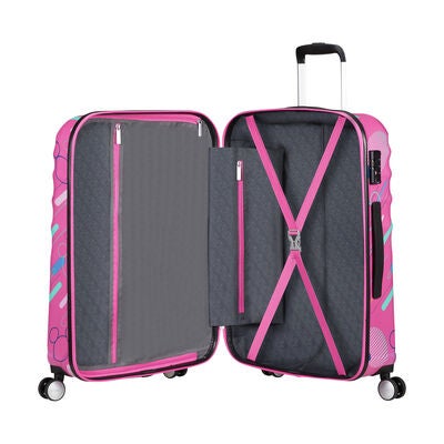 American Tourister Disney Wavebreaker Spinner Medium in the color Minnie Future Pop.