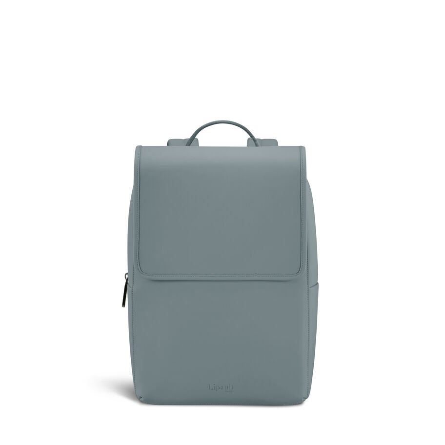 Lipault Lost In Berlin Square Backpack 2.0 in the color Cement Storm. image number 3