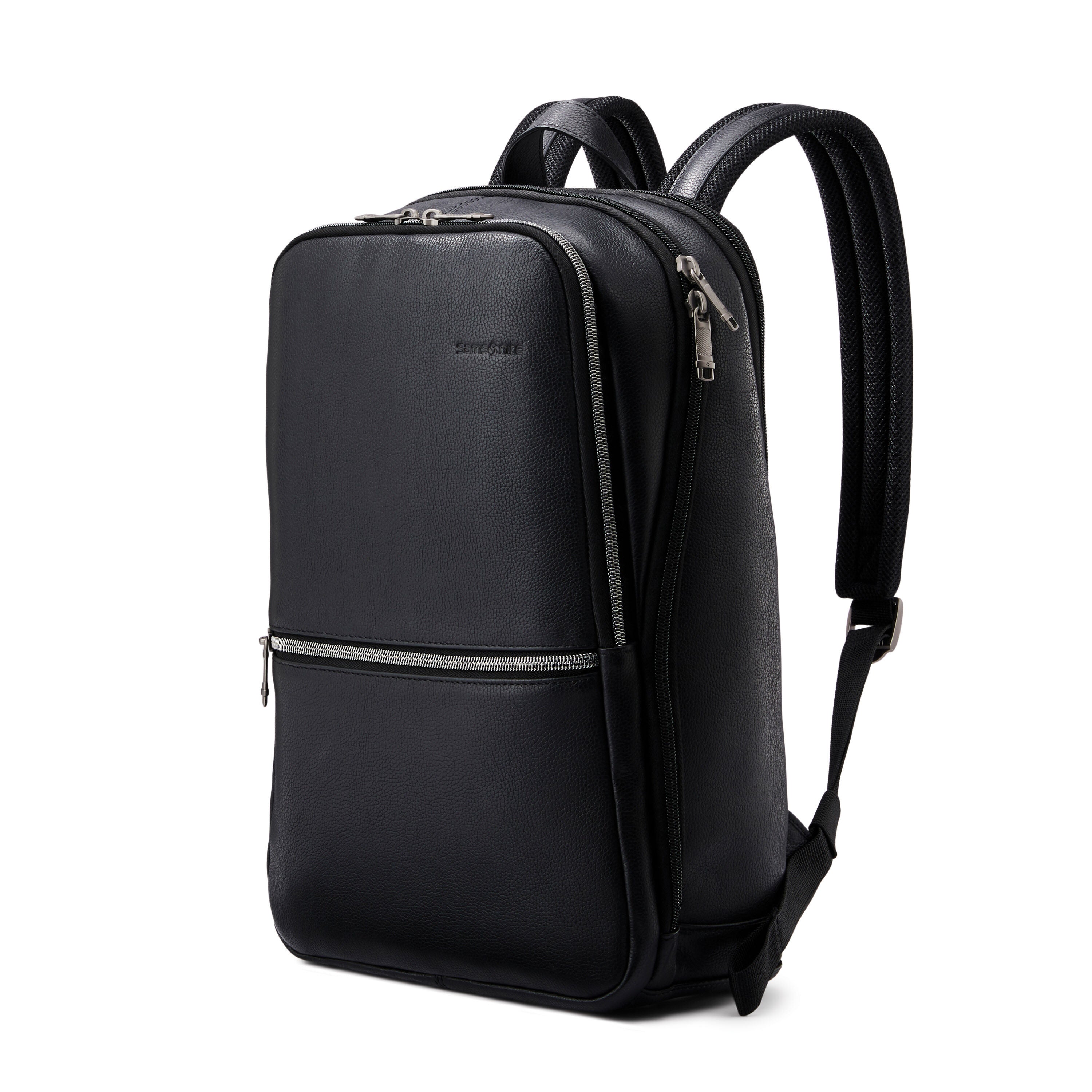 Samsonite leather cheap slim laptop backpack