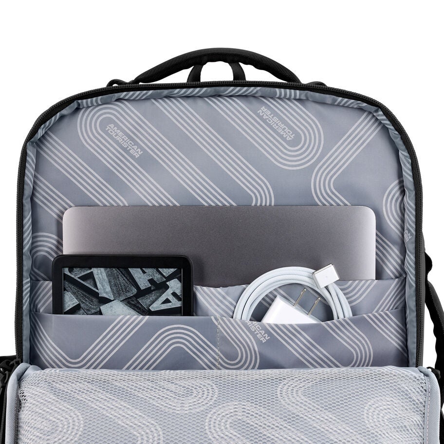 American Tourister Stratum 3.0 Travel Backpack in the color Black. image number 3