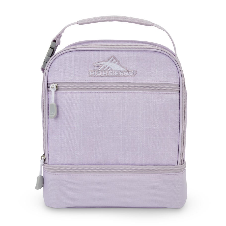 High Sierra Lunch Bags Stacked Compartment Lunch Kit in the color Hushed Orchid Heather. image number 0