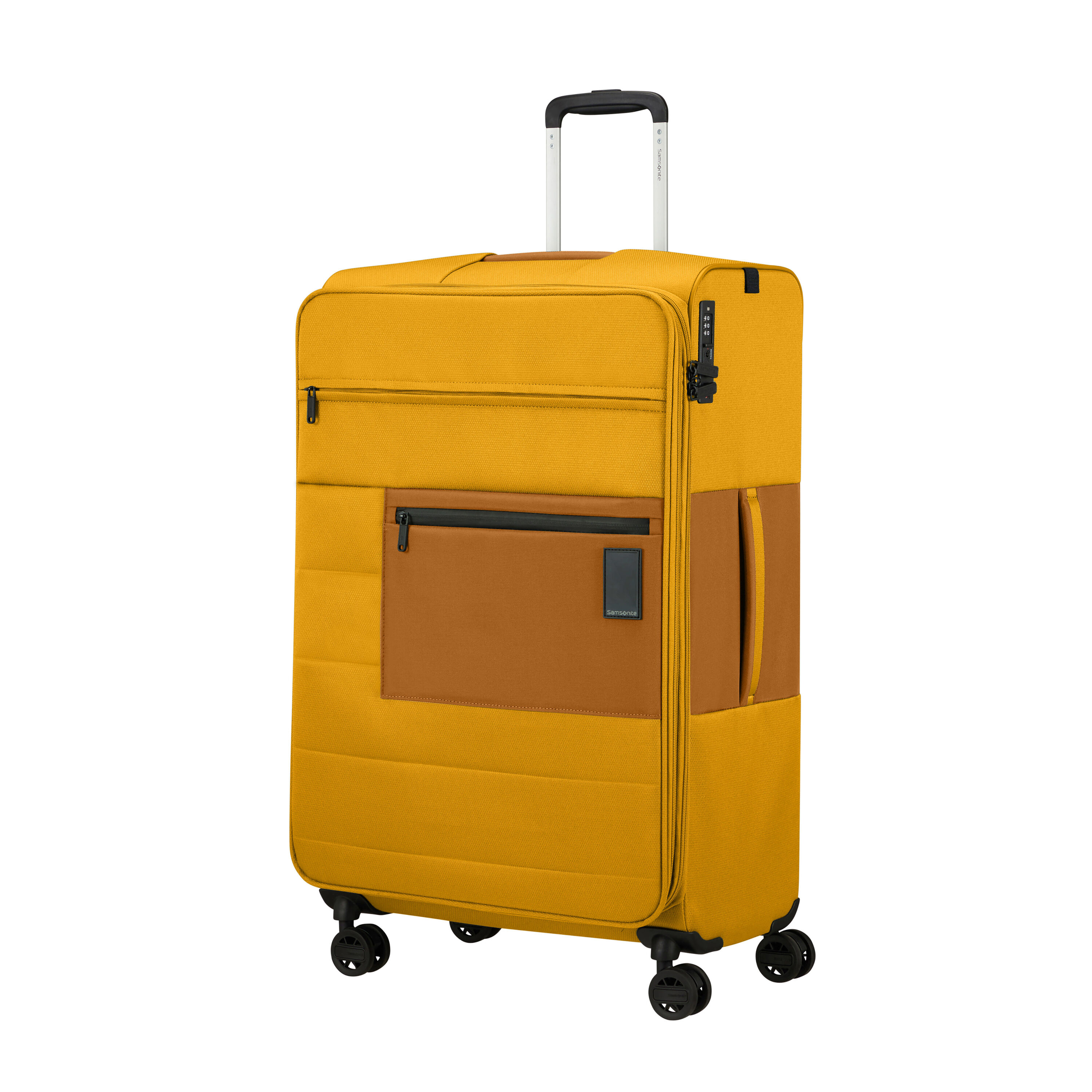 American Tourister Soundbox 4-Spinner Wheel 77cm Large Suitcase, Golden  Yellow