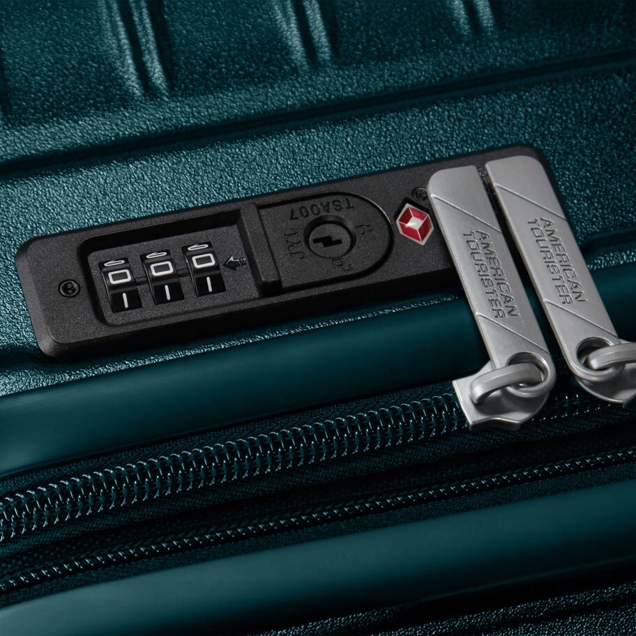 American Tourister Surftime Spinner Medium in the color Metallic Teal. image number 6