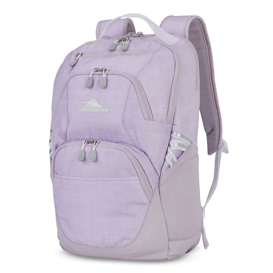 High Sierra BTS Swoop SG Backpack in the color Hushed Orchid Heather. image number 0