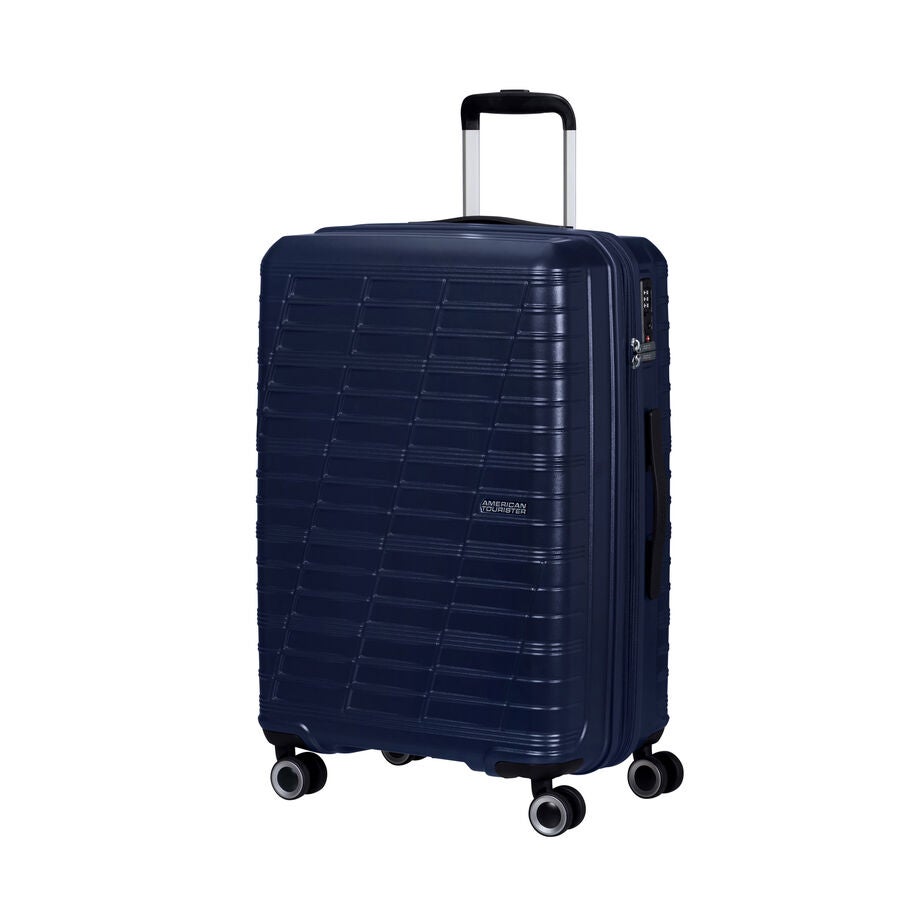 American Tourister Surftime Spinner Medium in the color Metallic Blue. image number 0