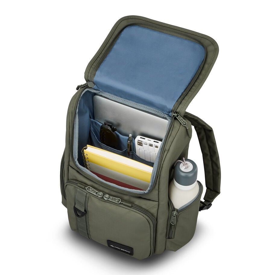 High Sierra Lineage Sac &agrave; Dos &agrave; Rabat in the color Olive. image number 1