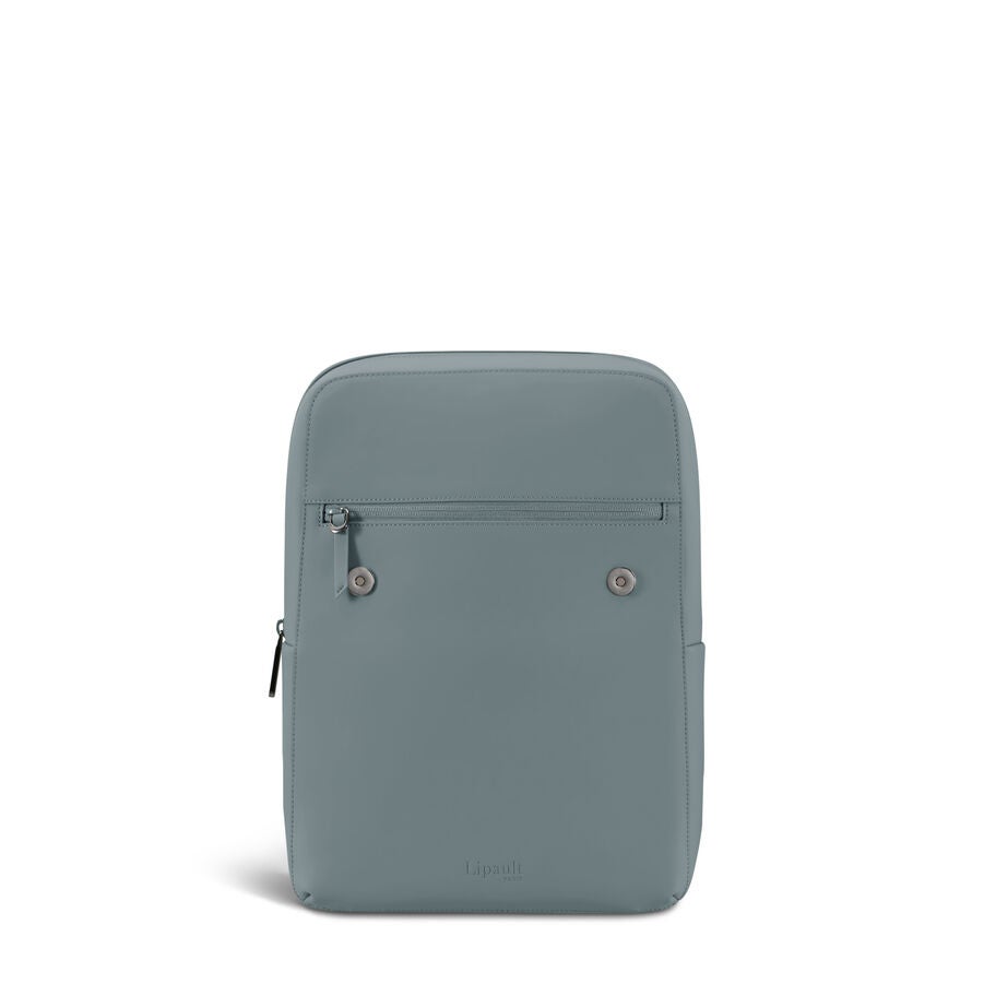 Lipault Lost In Berlin Square Backpack 2.0 in the color Cement Storm. image number 4