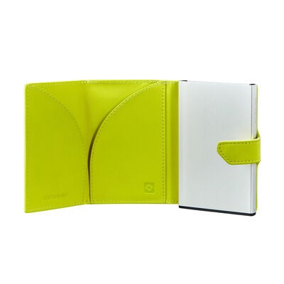 Samsonite Alu Fit X Proxis Slide-Up Wallet in the color Lime.