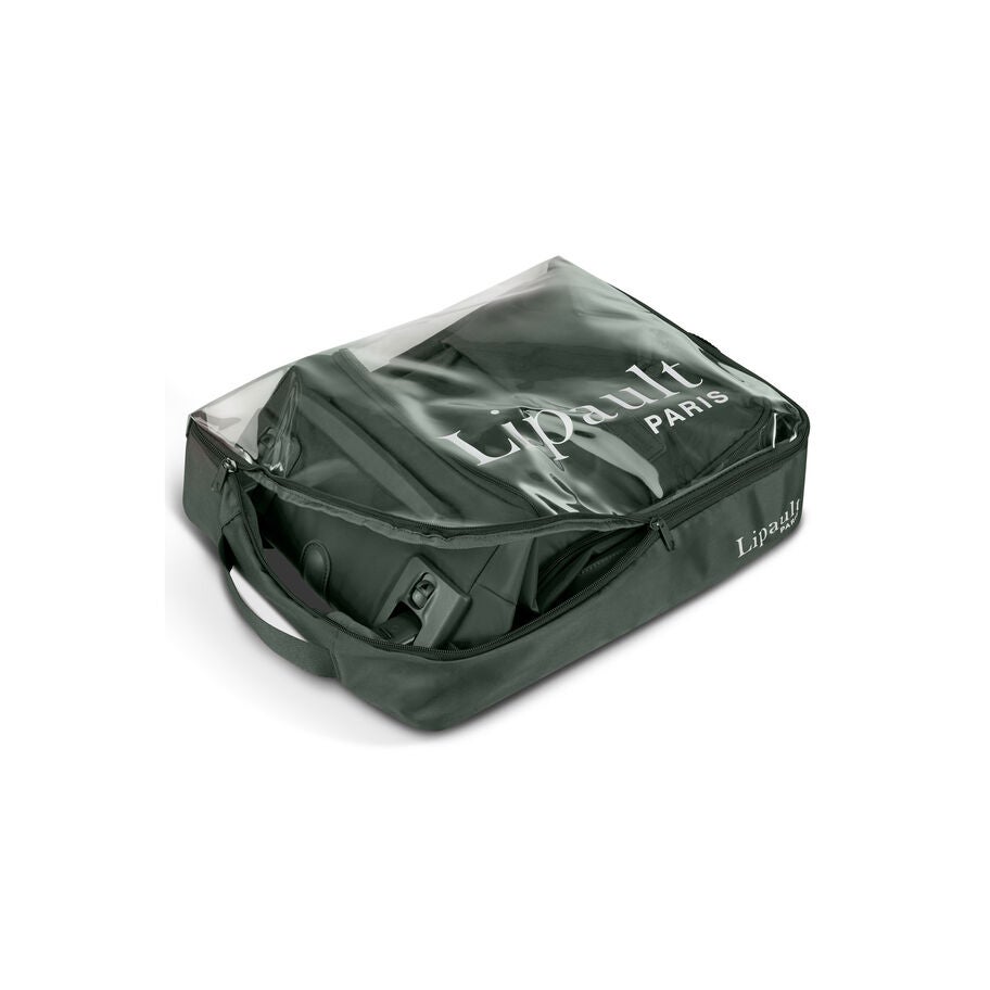 Lipault Foldable Plume Mini Cabin Upright, Khaki Green, Packed in Storage Cover image number 2