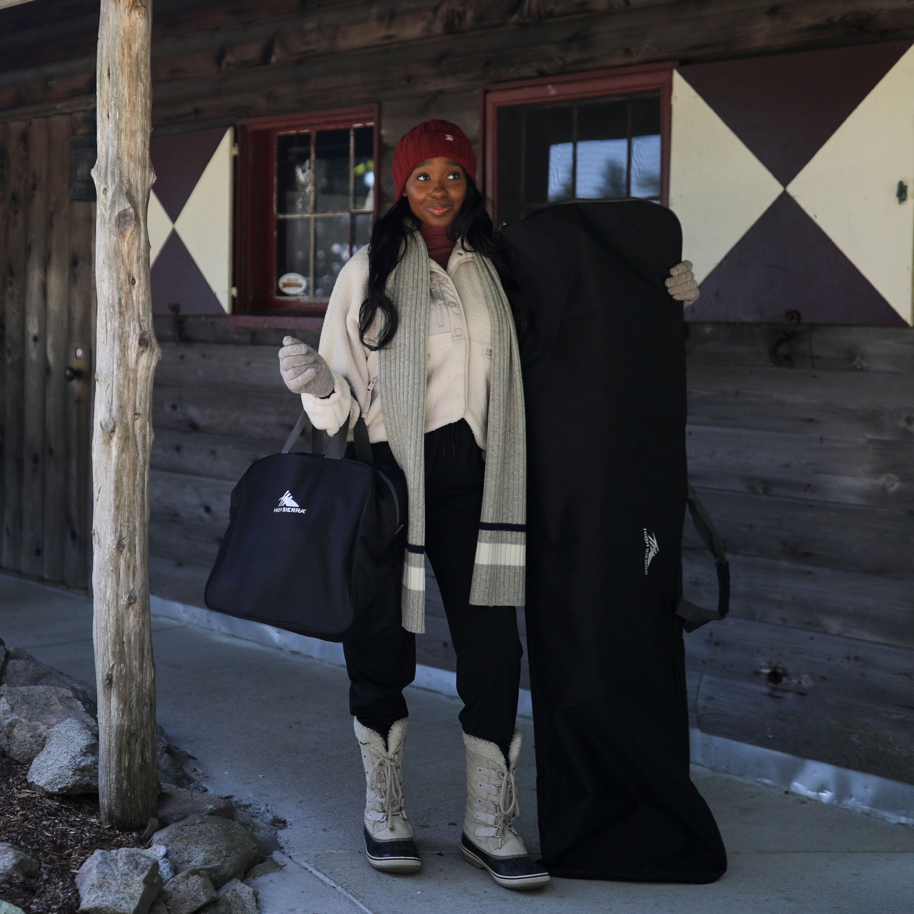 High Sierra Ski Bag and Boot Bag Combo