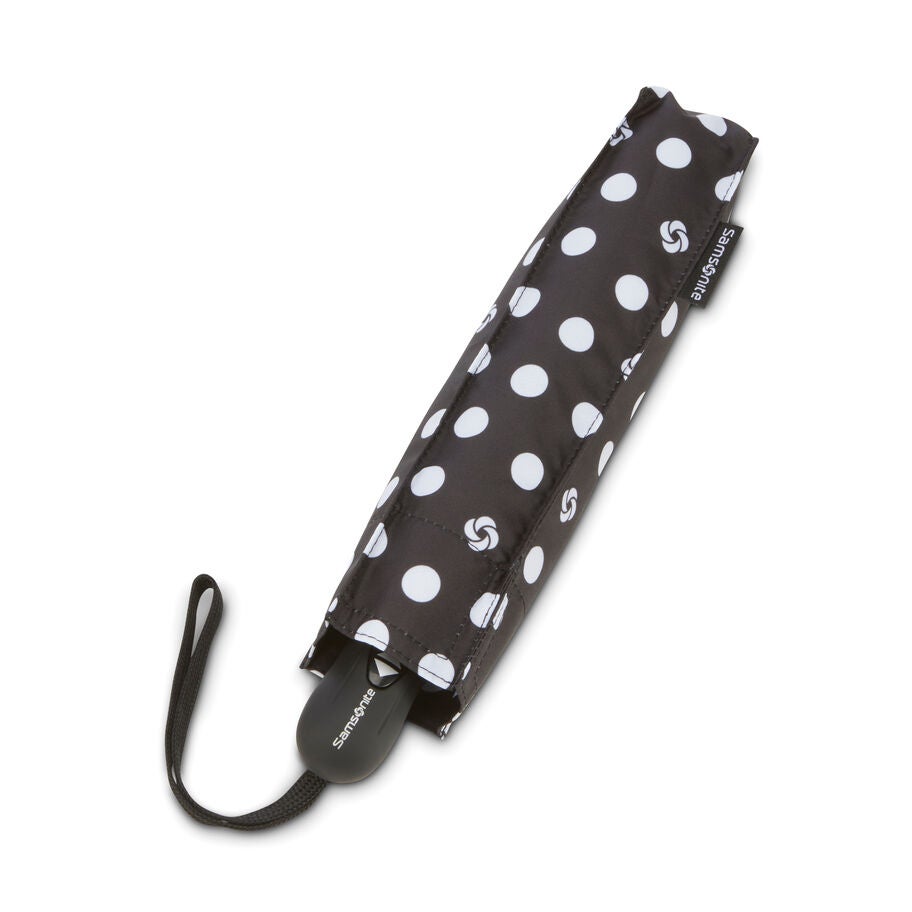Samsonite Umbrellas Compact Auto Open/Close in the color Black/White Swirl Dot. image number 1