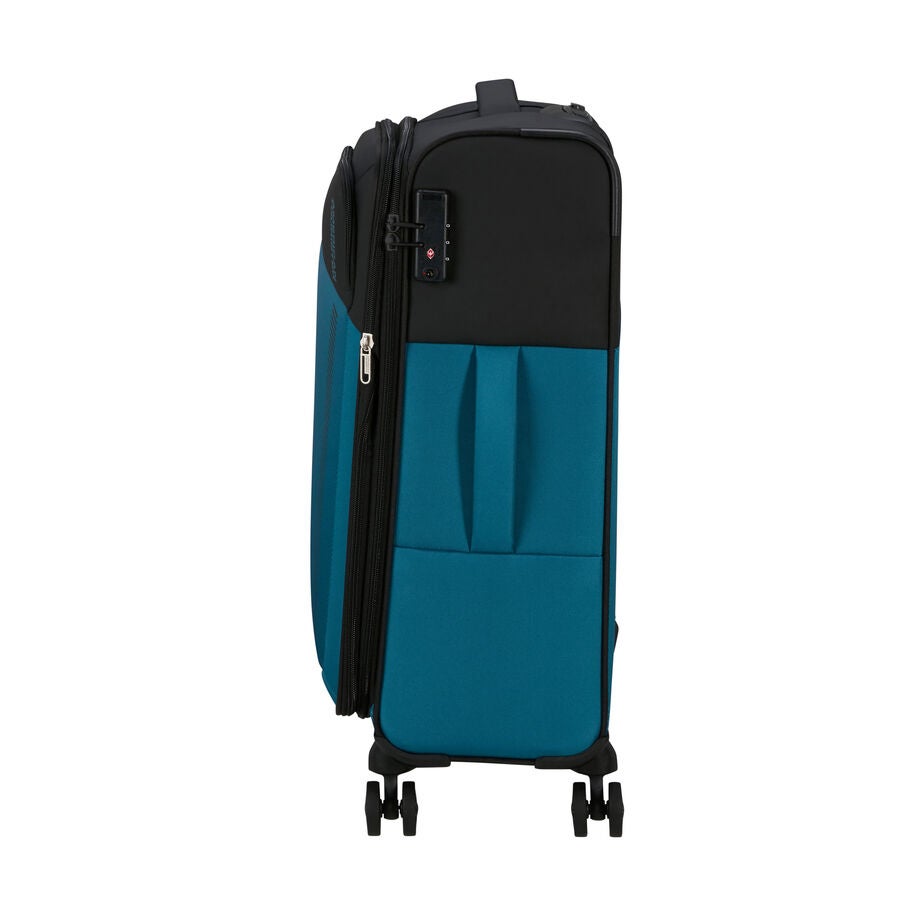American Tourister Daring Dash valise moyen &agrave; roues in the color Noir/Bleu. image number 2