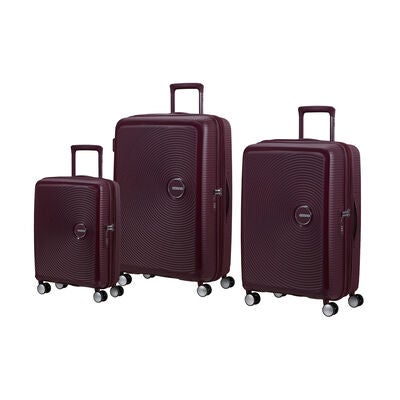 American Tourister Curio 3 Piece Set in the color Wild Cherry.
