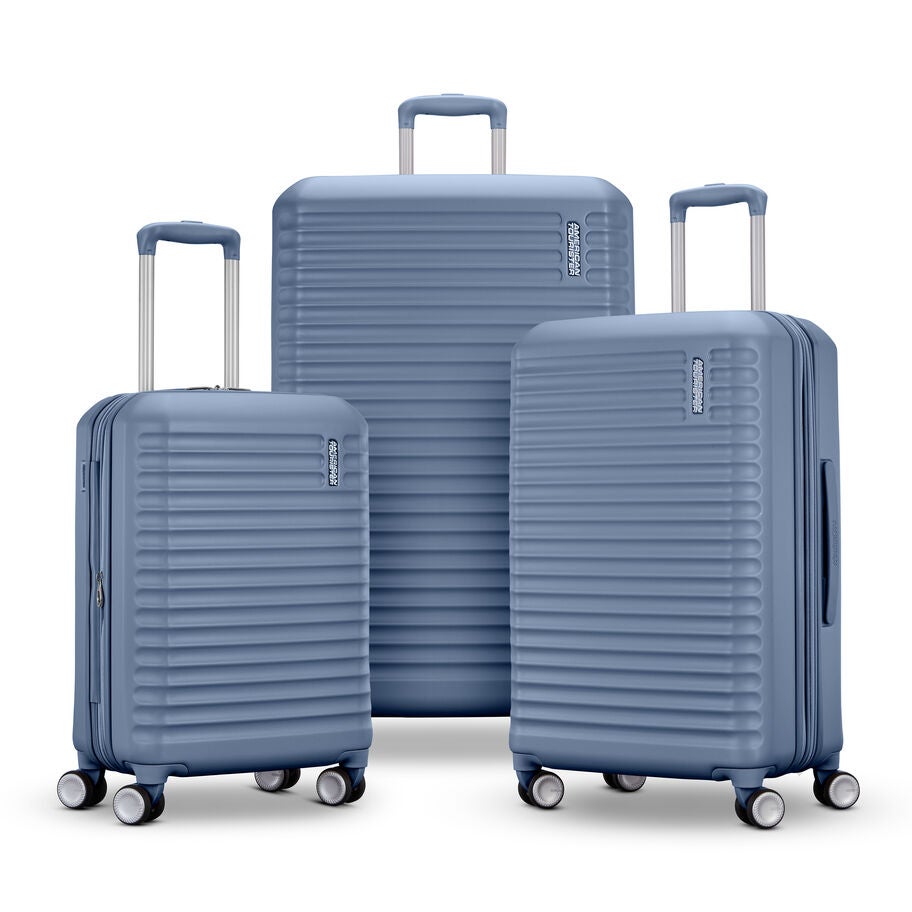 American Tourister Stratum 3.0 3 Piece Set (CO/M/L) in the color Elemental Blue. image number 0
