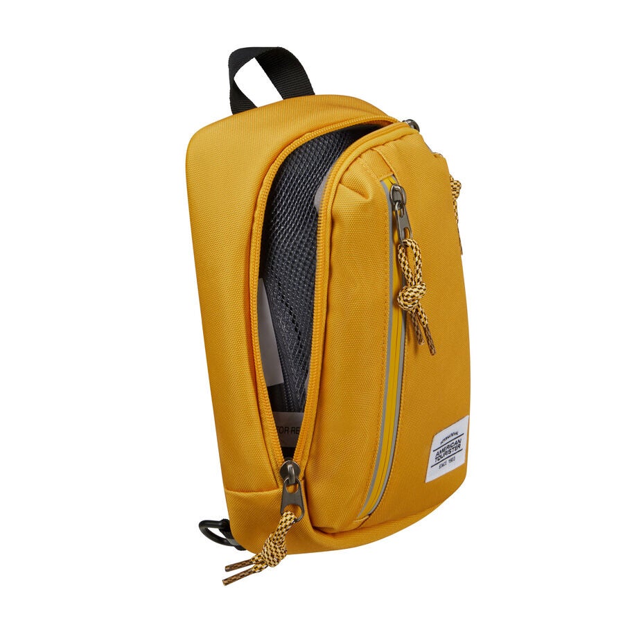 American Tourister BrightUp Sling Bag in the color Yellow. image number 1