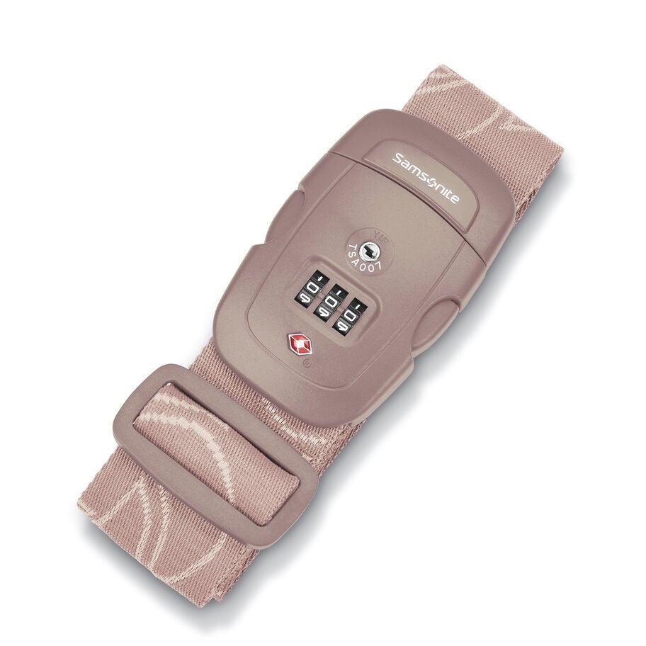 Samsonite Sangle &agrave; Bagage Avec Fermoir &agrave; 3 Chiffres Travel Sentry in the color Rose Poudr&eacute;. image number 0