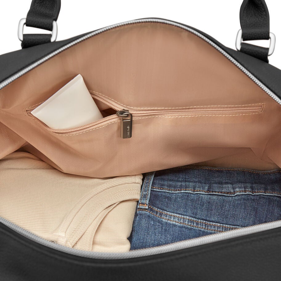 Samsonite Classic Leather Sac de sport week-end in the color Noir. image number 3