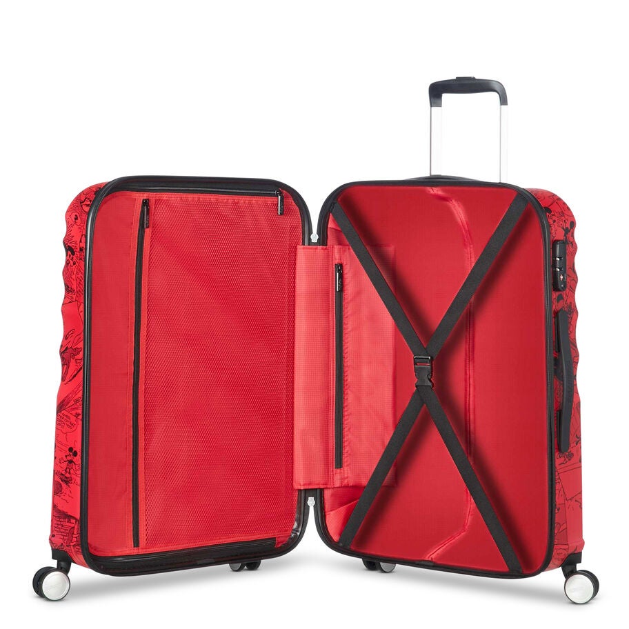 American Tourister Disney Wavebreaker Spinner Large in the color Mickey Comics Red. image number 1