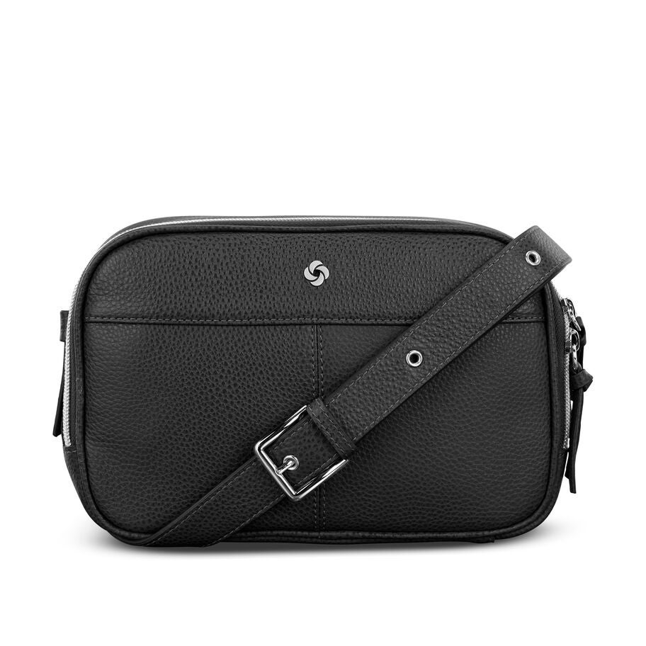 Samsonite Mobile Solution 2 Leather Bandouli&egrave;re RFID in the color NOIR. image number 0