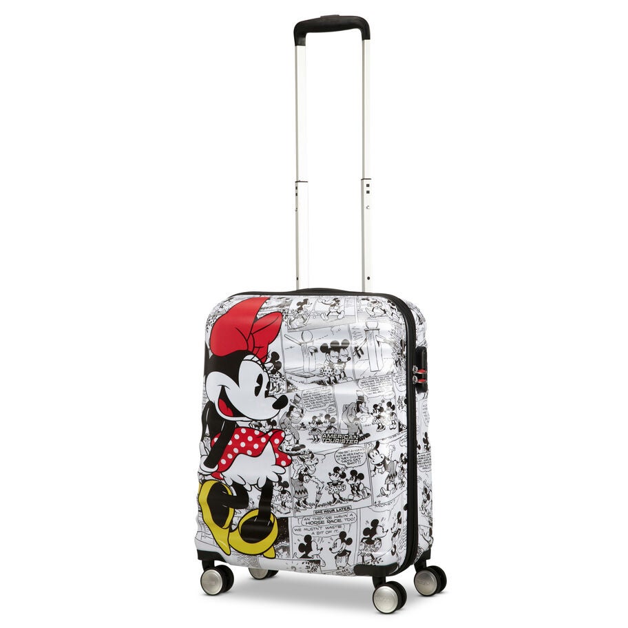 American Tourister Disney Wavebreaker Spinner Carry-On&trade; in the color Minnie Comics White. image number 3