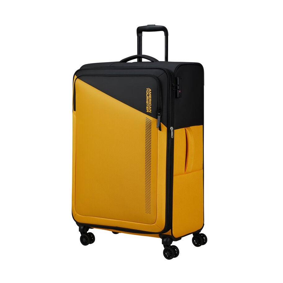 American Tourister Daring Dash Spinner Large in the color Black/Yellow. image number 0