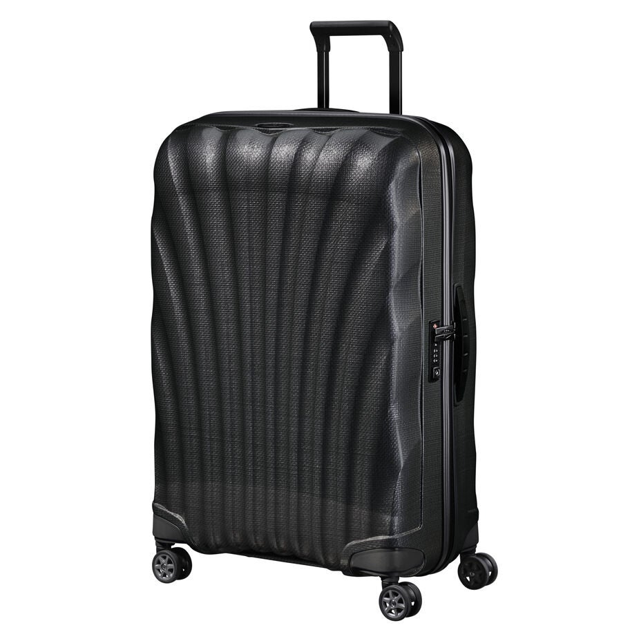 Front-View Image of Samsonite Black C-Lite Spinner Large Luggage in 3/4th Angle image number 0
