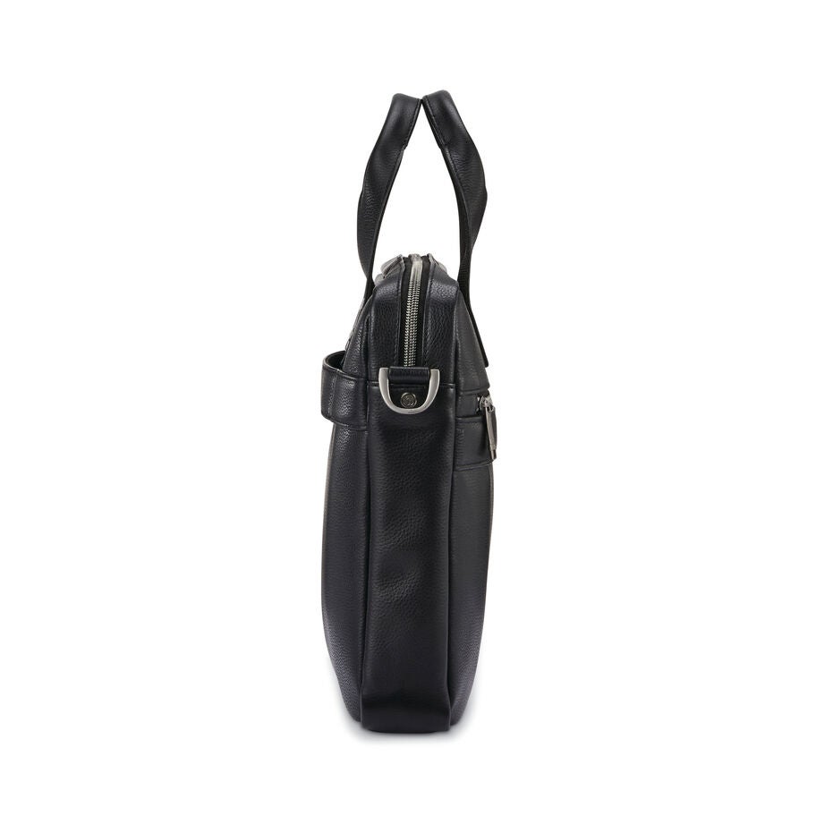 Samsonite Classic Cuir Mallette Mince in the color Noir. image number 2