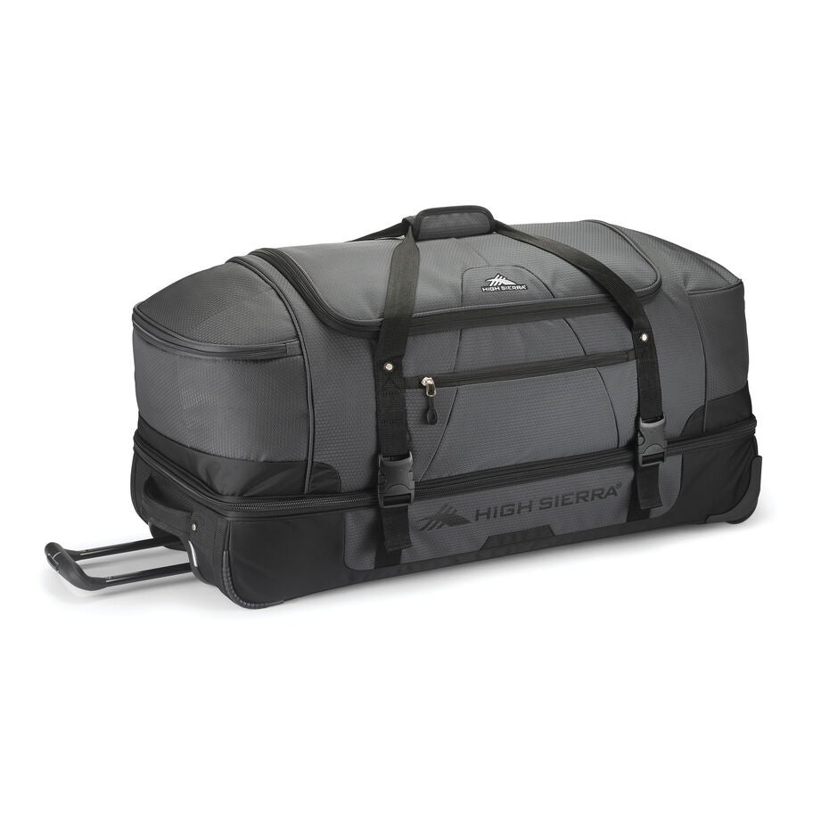 High Sierra Fairlead 34" Drop Bottom Duffle in the color Mercury/Black. image number 0