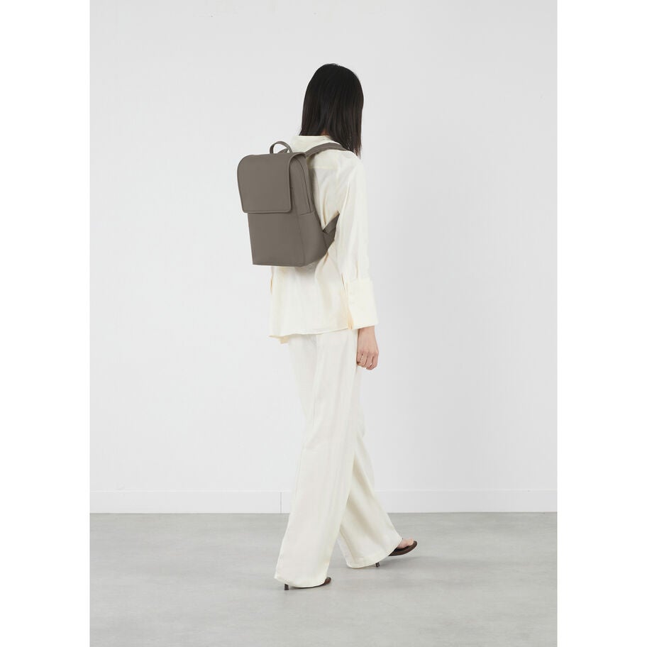Lipault Lost In Berlin Square Backpack 2.0 in the color Ash Stone. image number 1