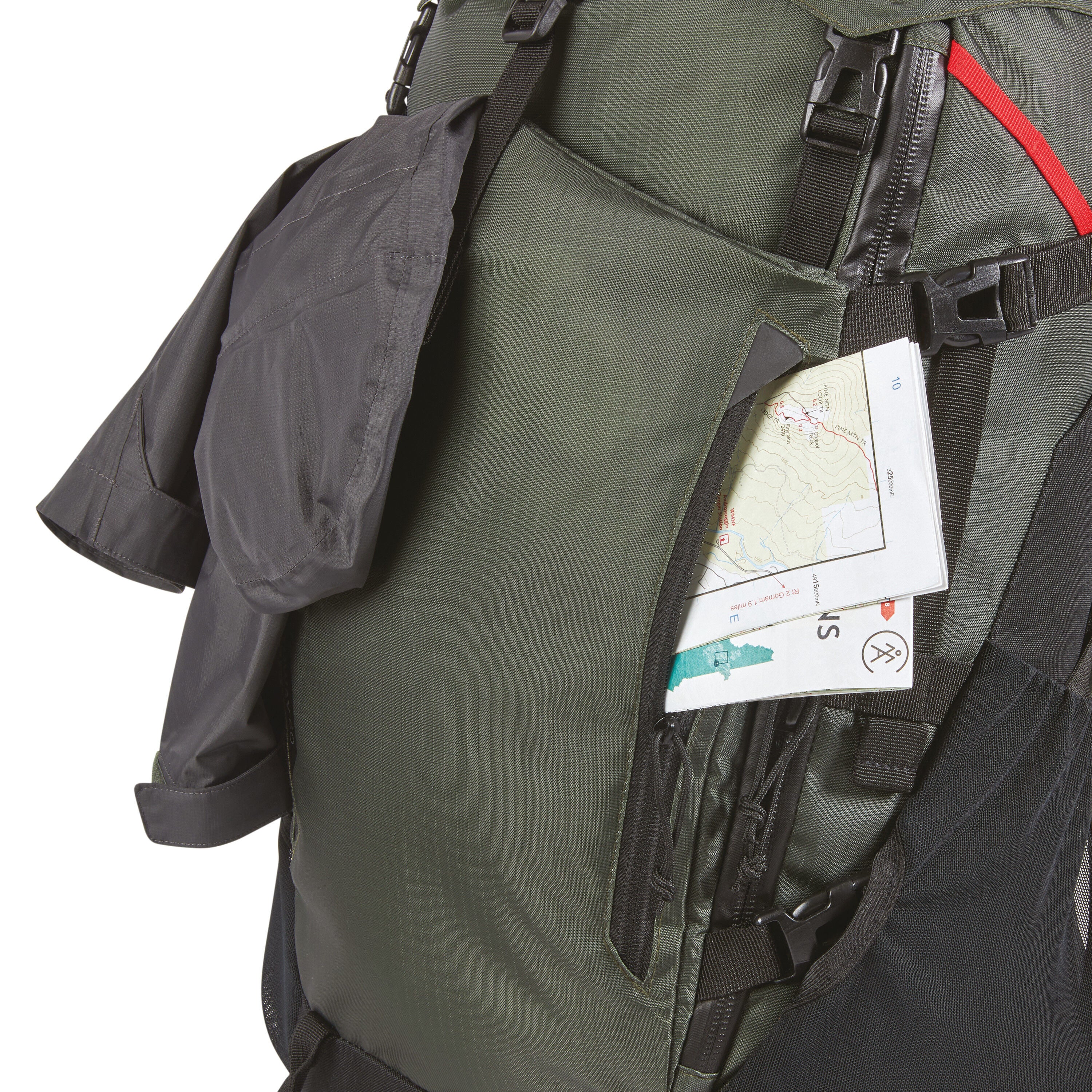 High Sierra Pathway 2.0 Frame Pack 75L Backpack Forest Green Black