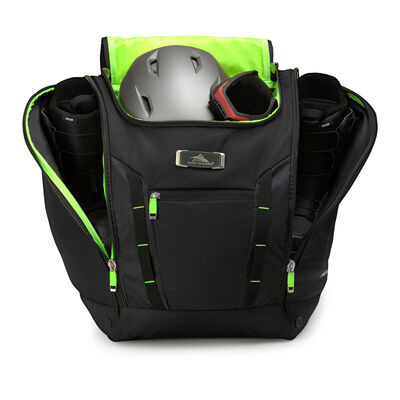 High Sierra Pro Series 2 Deluxe Trapezoid Boot Bag in the color Black/Zest.