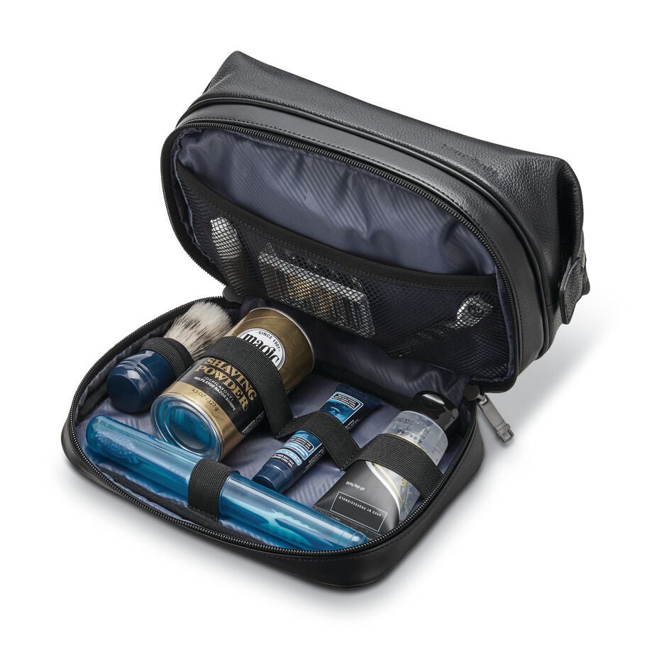 Samsonite Classic Leather Trousse de voyage in the color Noir. image number 3