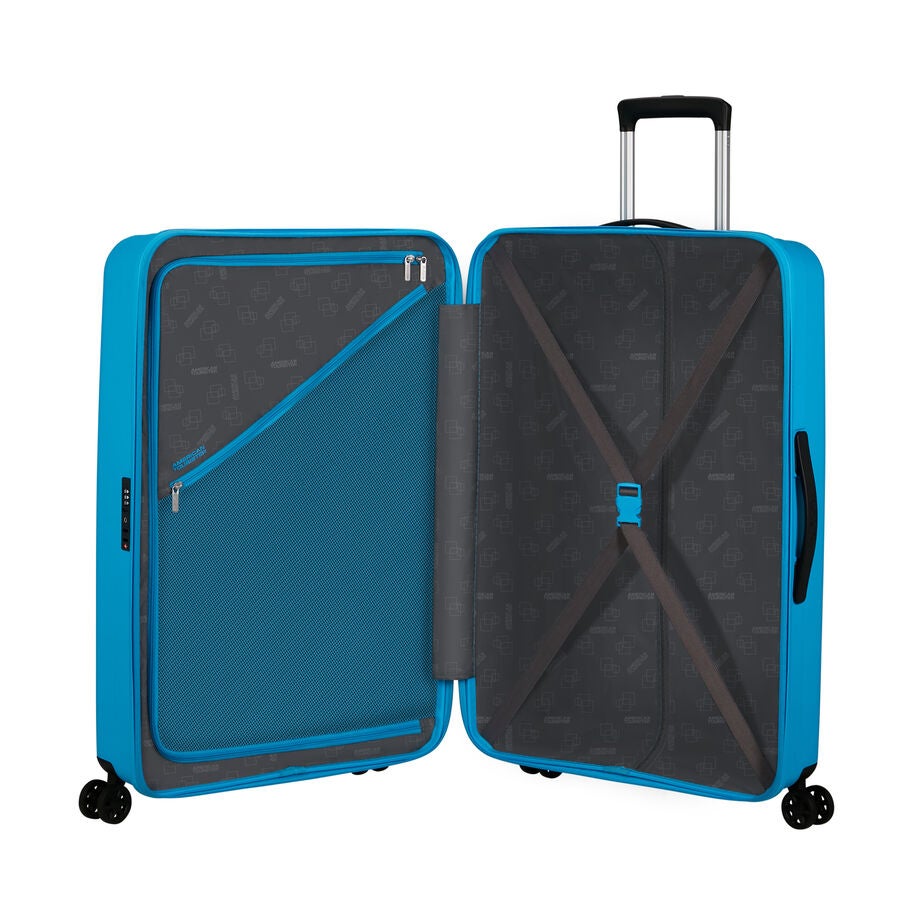 American Tourister Rejoy Spinner 3 Piece Set (CO/M/L) in the color Azure Blue. image number 1