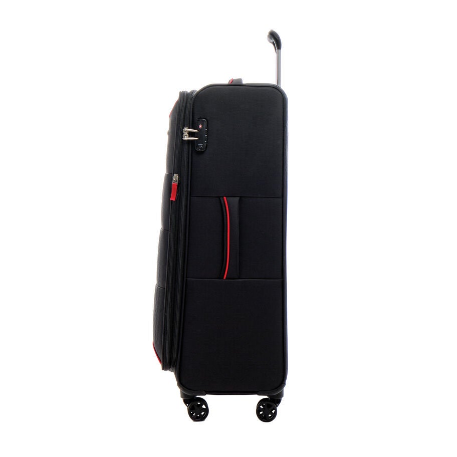 American Tourister Journey Lite Spinner Large in the color Black/Red. image number 2
