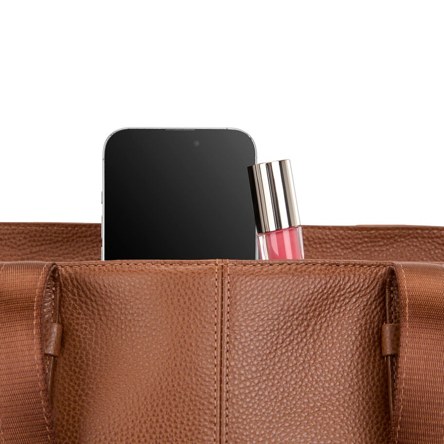 Samsonite Mobile Solution 2 Cuir Fourre-tout d&rsquo;Affaires in the color Cognac. image number 3