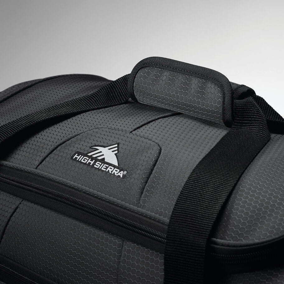 High Sierra Fairlead 34" Drop Bottom Duffle in the color Mercury/Black. image number 4