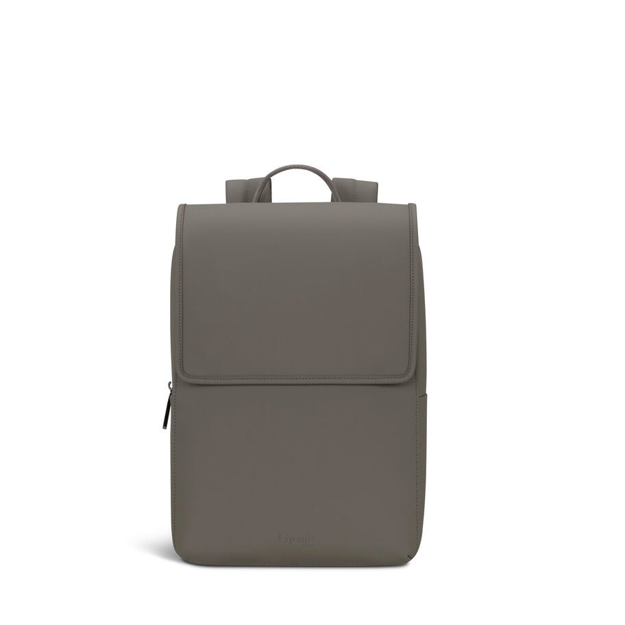Lipault Lost In Berlin Square Backpack 2.0 in the color Ash Stone. image number 3