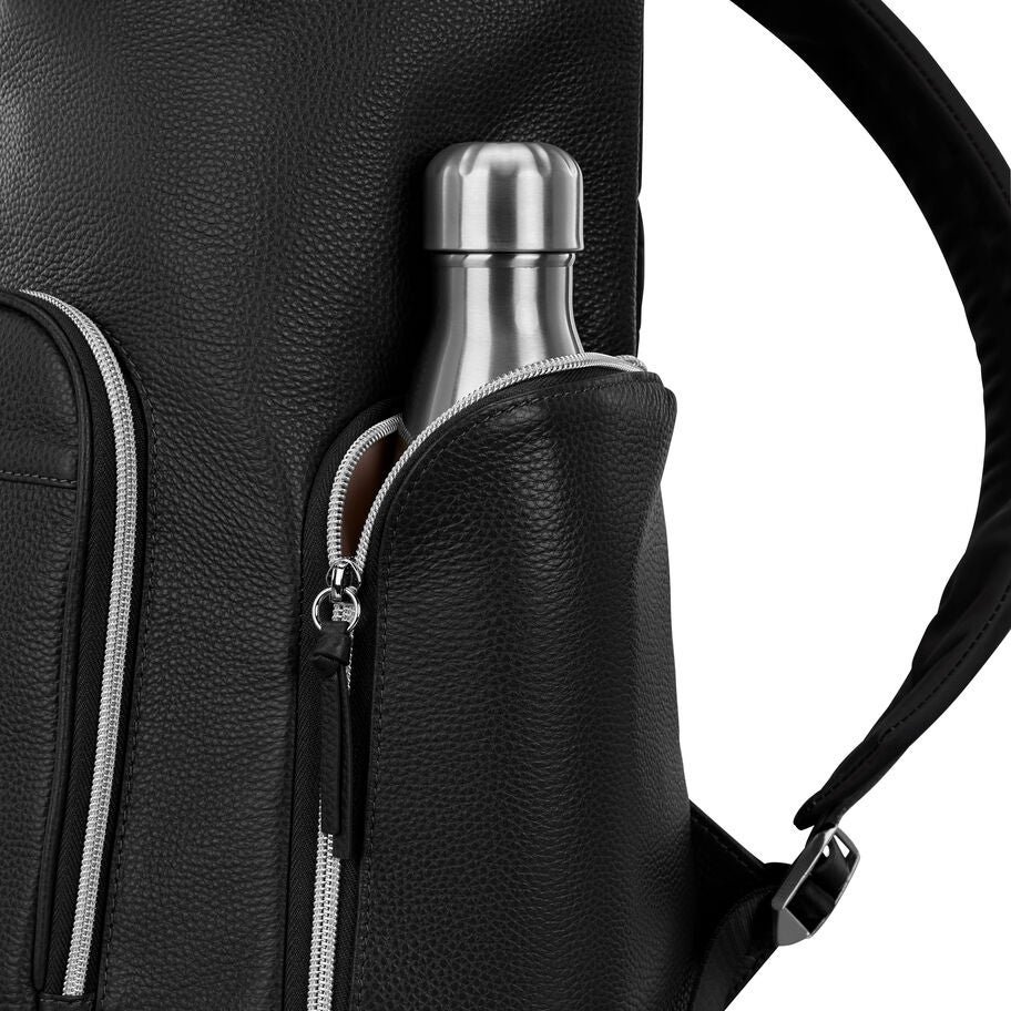 Samsonite Mobile Solution 2 Leather Deluxe Backpack in the color Black. image number 4